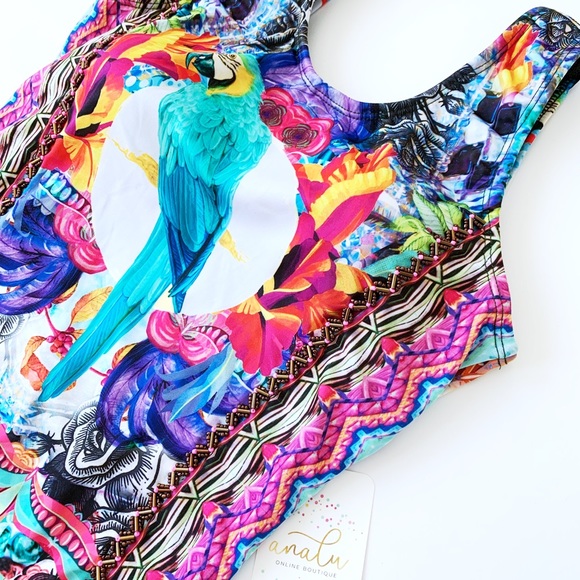 Analu Swimwear | Swim | Nwt One Piece Colombian Swimsuit Tropical Print